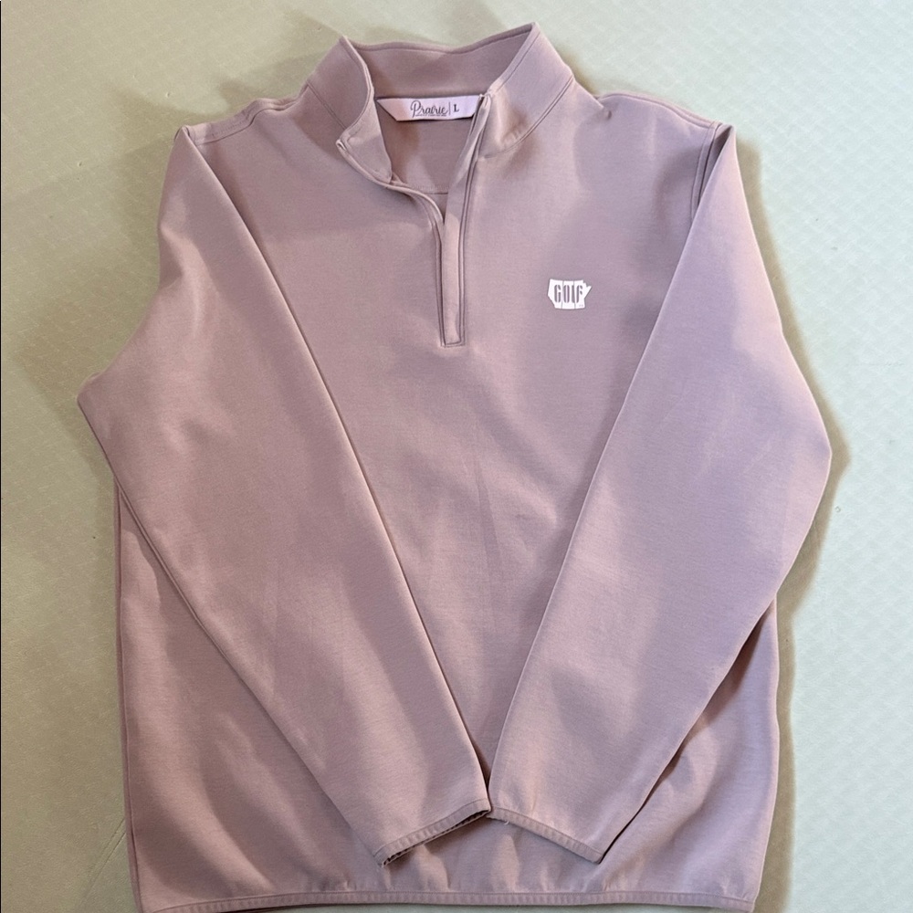 GOLF Beige Men's Zip-Up Sweater